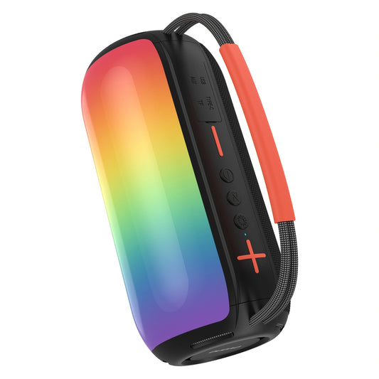 Tragbarer Bluetooth-Lautsprecher Dudao Y21, 2 x 5W, TWS, RGB, Schwarz