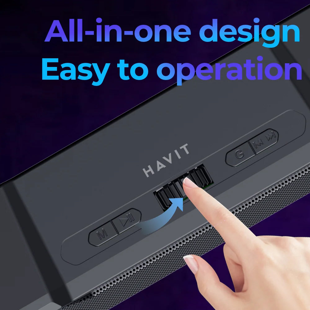 Bluetooth-Lautsprecher HAVIT SK772BT, 10W, Schwarz