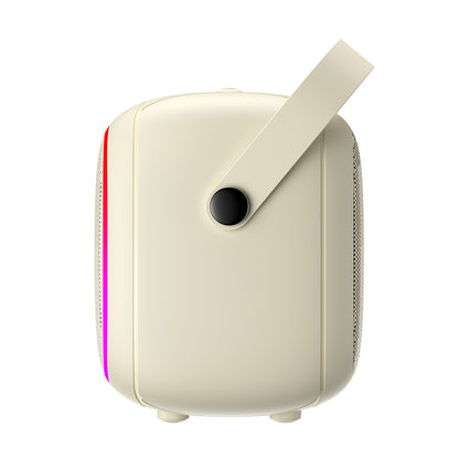 Tragbarer Bluetooth-Lautsprecher HAVIT SK818BT Karaoke, 5W, RGB, wasserdicht, Beige