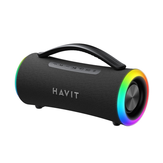 Enceinte Portable Bluetooth HAVIT SK834BT, 2 x 5W, RGB, Étanche, Noire