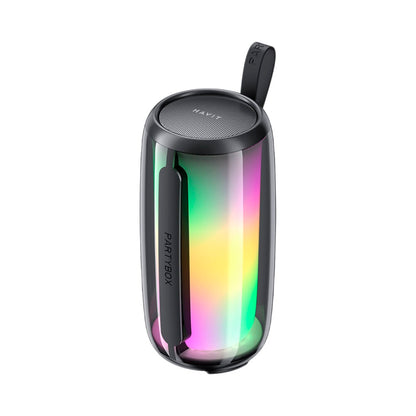 Tragbarer Bluetooth-Lautsprecher HAVIT SK879BT, 8W, RGB, wasserdicht, Schwarz