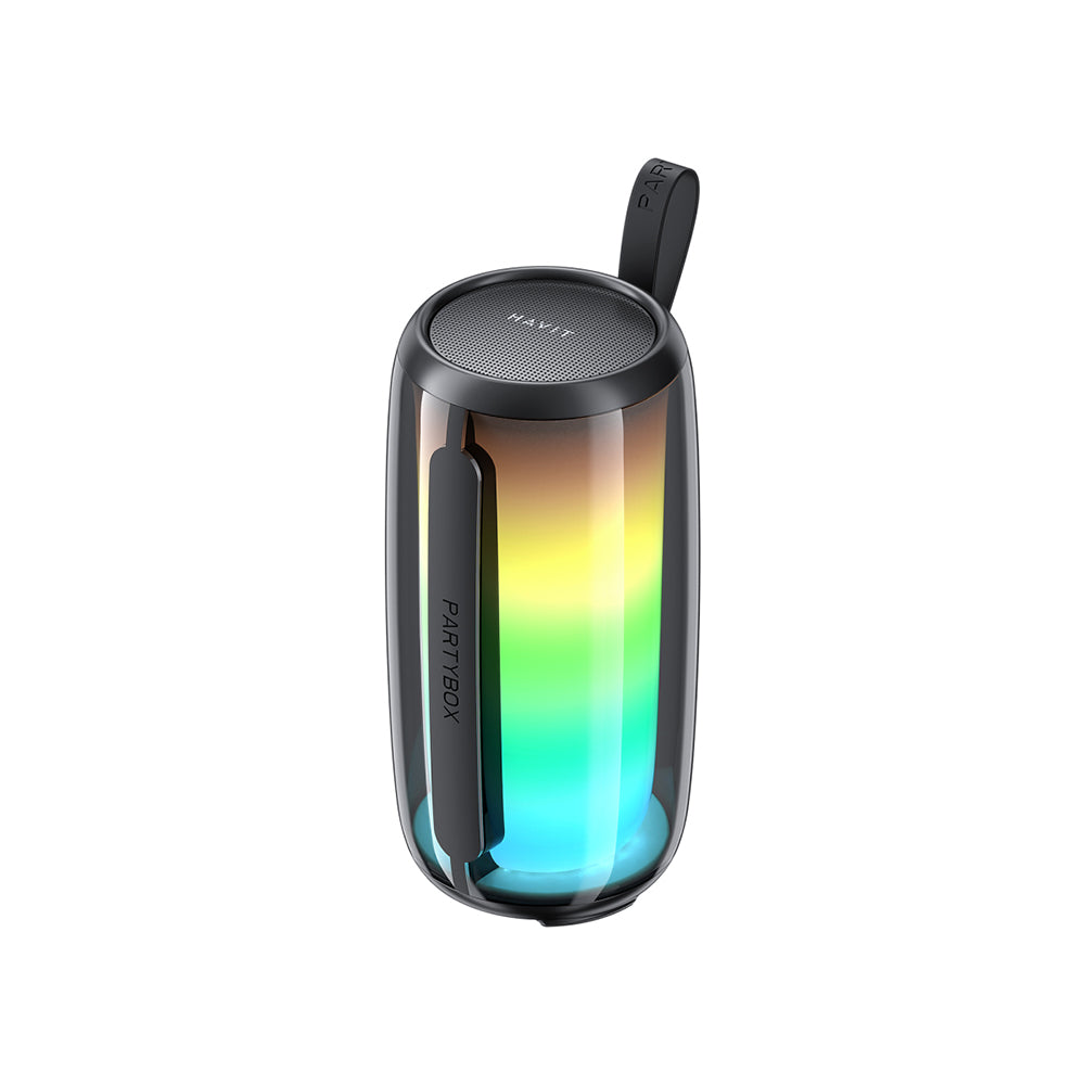 Tragbarer Bluetooth-Lautsprecher HAVIT SK879BT, 8W, RGB, wasserdicht, Schwarz