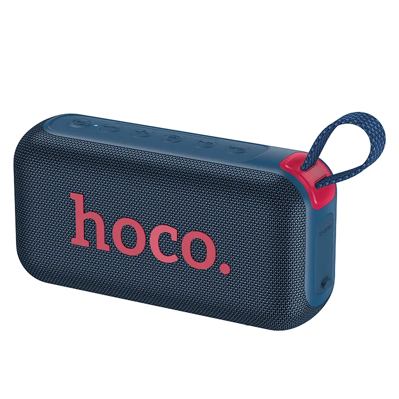 Tragbarer Bluetooth-Lautsprecher HOCO HC32, 2 x 10W, TWS, RGB, Marineblau