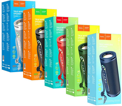 Enceinte Portable Bluetooth HOCO HC9 Dazzling Pulse Sports, 10W, TWS, RGB, Bleue