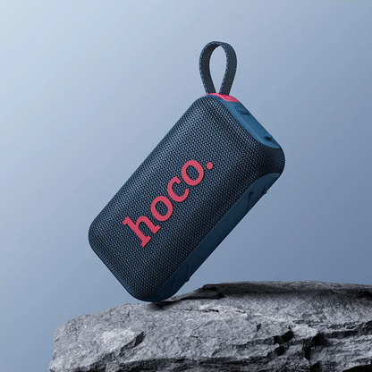 Tragbarer Bluetooth-Lautsprecher HOCO HC32, 2 x 10W, TWS, RGB, Marineblau