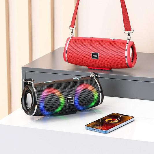 Enceinte Portable Bluetooth HOCO HC12, 10W, RGB, Étanche, Noire