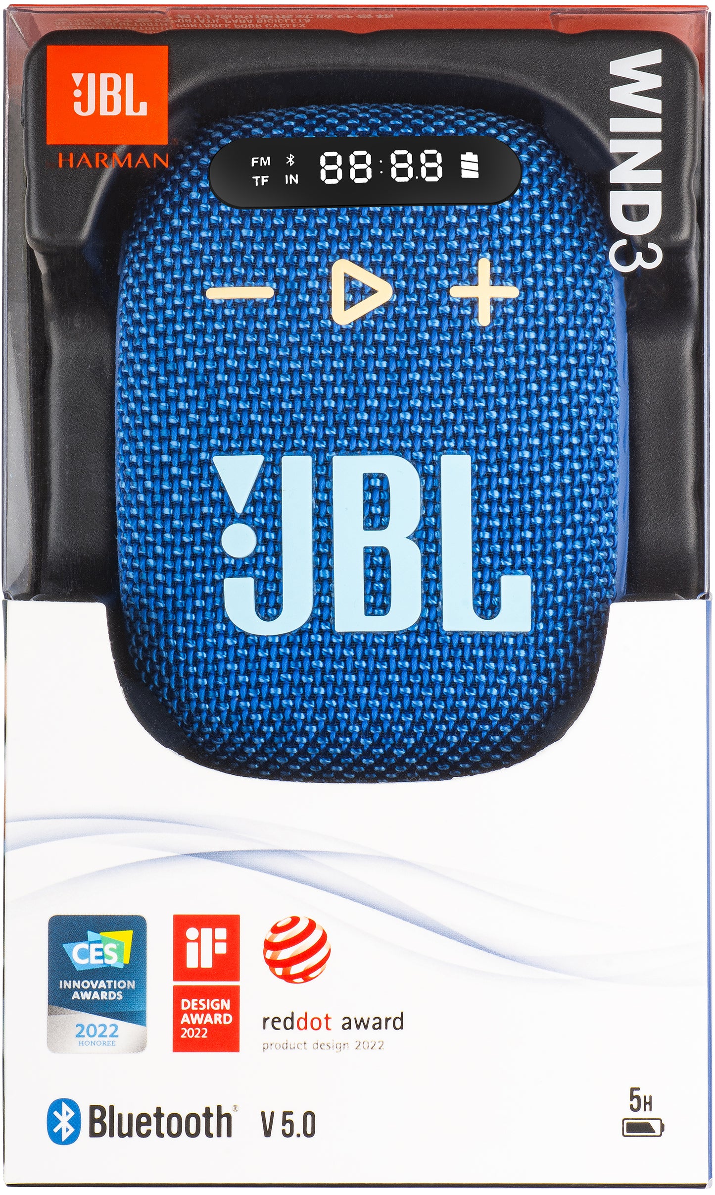 Enceinte Portable Bluetooth JBL Wind 3, 5W, Étanche, Bleue JBLWIND3BLU