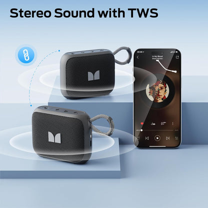 Enceinte Portable Bluetooth Monster S520, 5W, TWS, RGB, Étanche, Noire