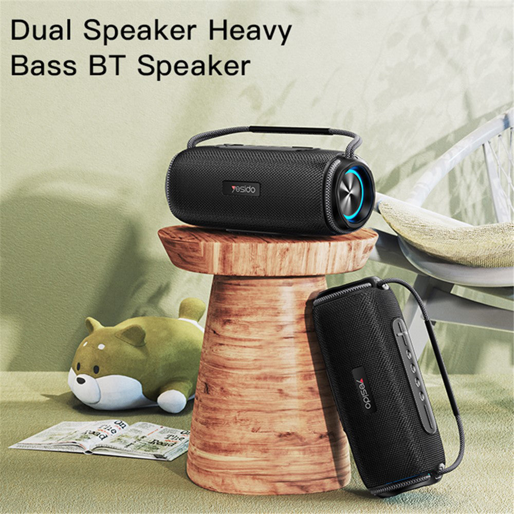 Tragbarer Bluetooth-Lautsprecher Yesido YSW11, 40W, RGB, wasserdicht, Schwarz