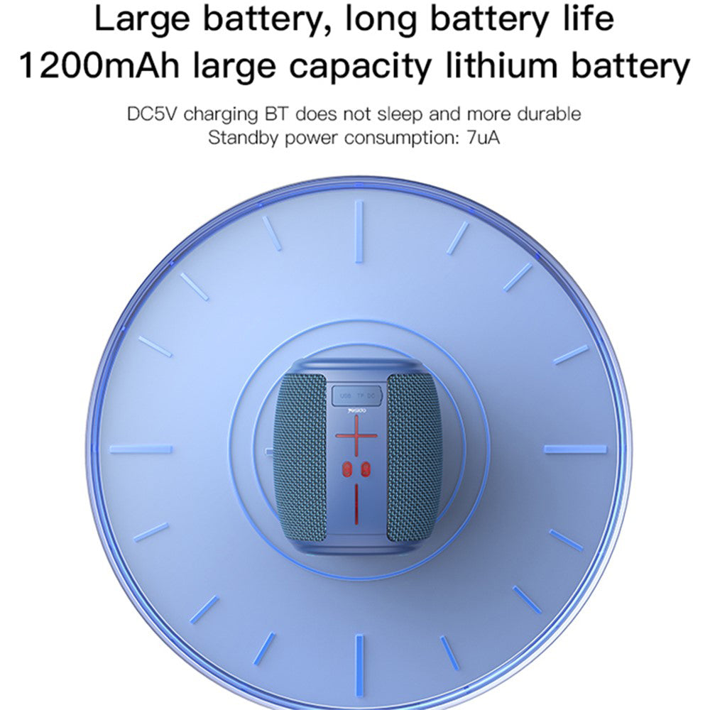 Tragbarer Bluetooth-Lautsprecher Yesido YSW14, 5W, RGB, Blau