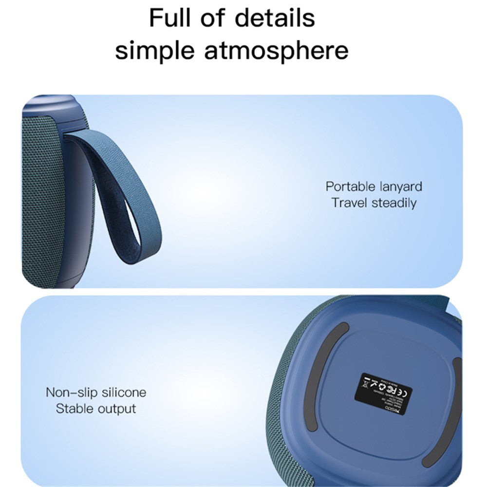 Tragbarer Bluetooth-Lautsprecher Yesido YSW14, 5W, RGB, Blau