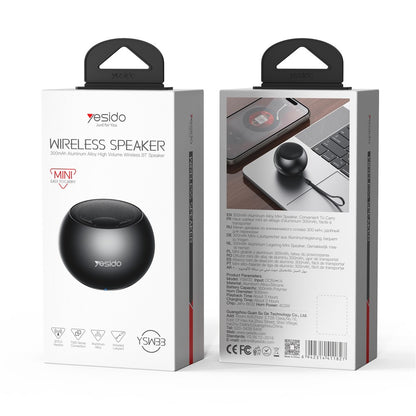 Enceinte Bluetooth Yesido YSW33, 3W, Noire