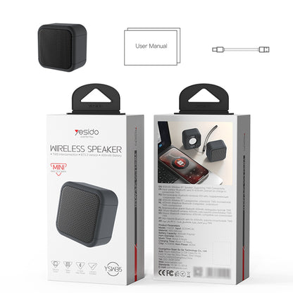 Enceinte Portable Bluetooth Yesido YSW35, 5W, TWS, Étanche, Noire