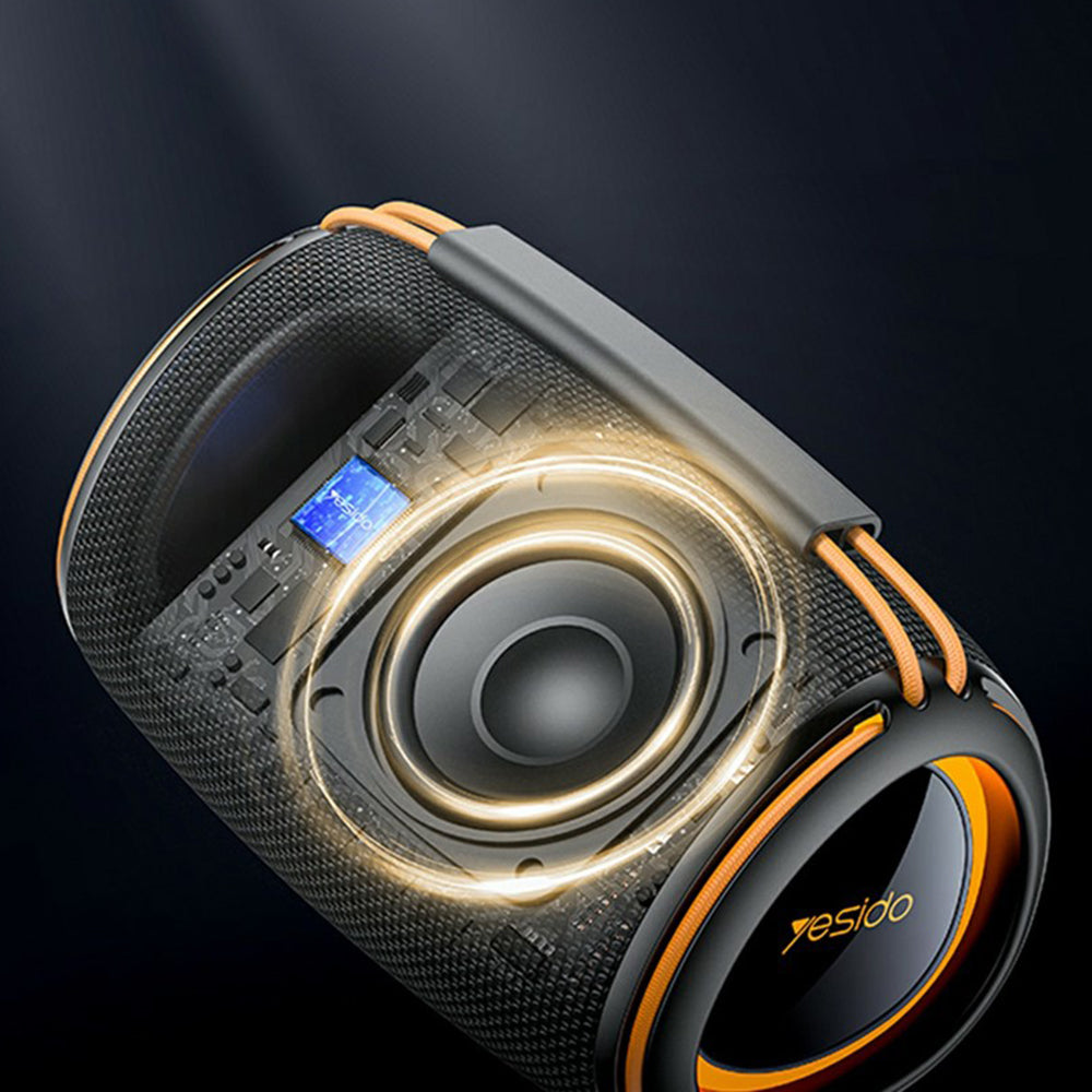 Tragbarer Bluetooth-Lautsprecher Yesido YSW39, 20W, TWS, RGB, Schwarz