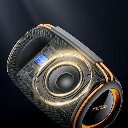 Tragbarer Bluetooth-Lautsprecher Yesido YSW39, 20W, TWS, RGB, Schwarz