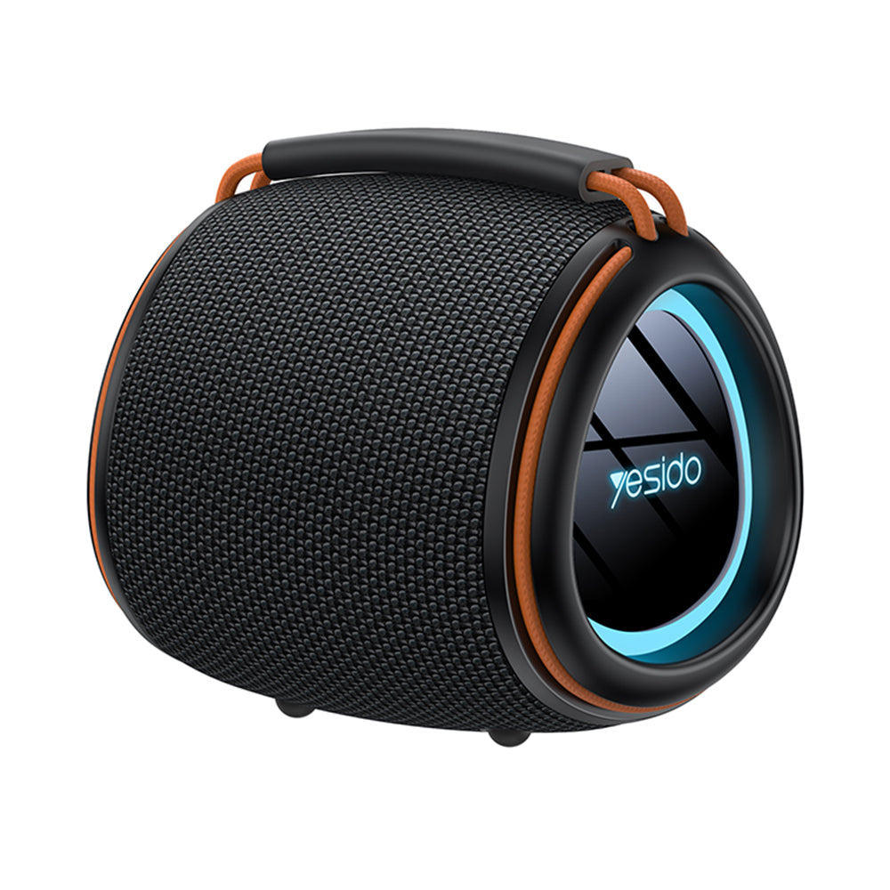 Tragbarer Bluetooth-Lautsprecher Yesido YSW40, 8W, RGB, Schwarz