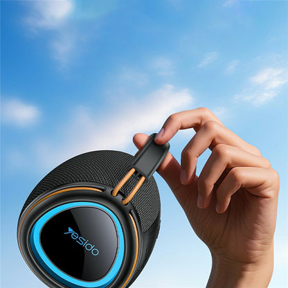 Tragbarer Bluetooth-Lautsprecher Yesido YSW40, 8W, RGB, Schwarz