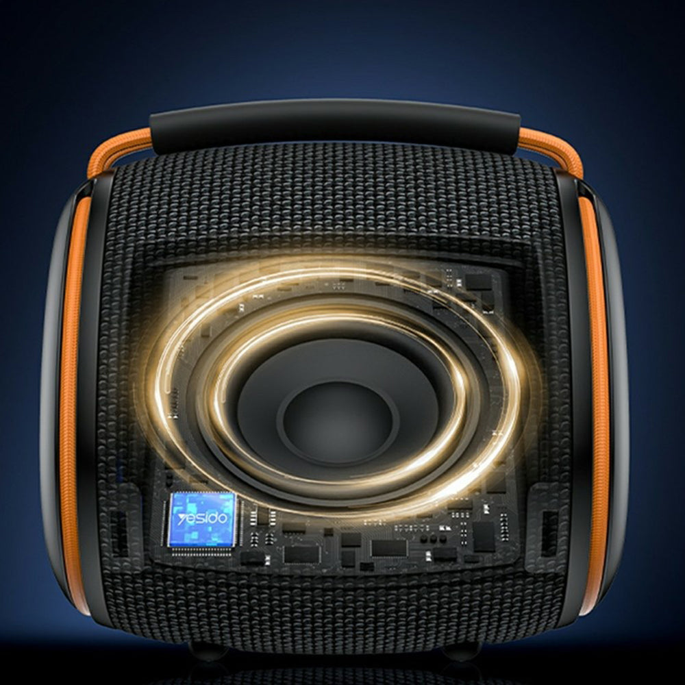 Enceinte Portable Bluetooth Yesido YSW40, 8W, RGB, Noire