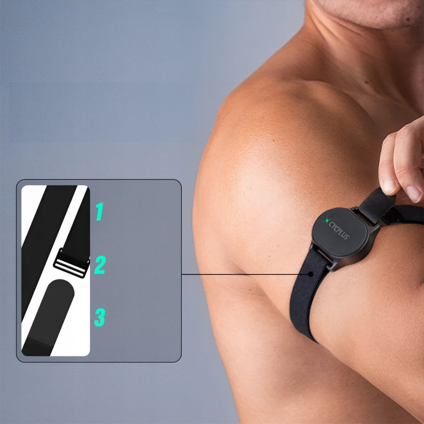 Bracelet de Surveillance du Rythme Cardiaque Cycplus H1, Noir