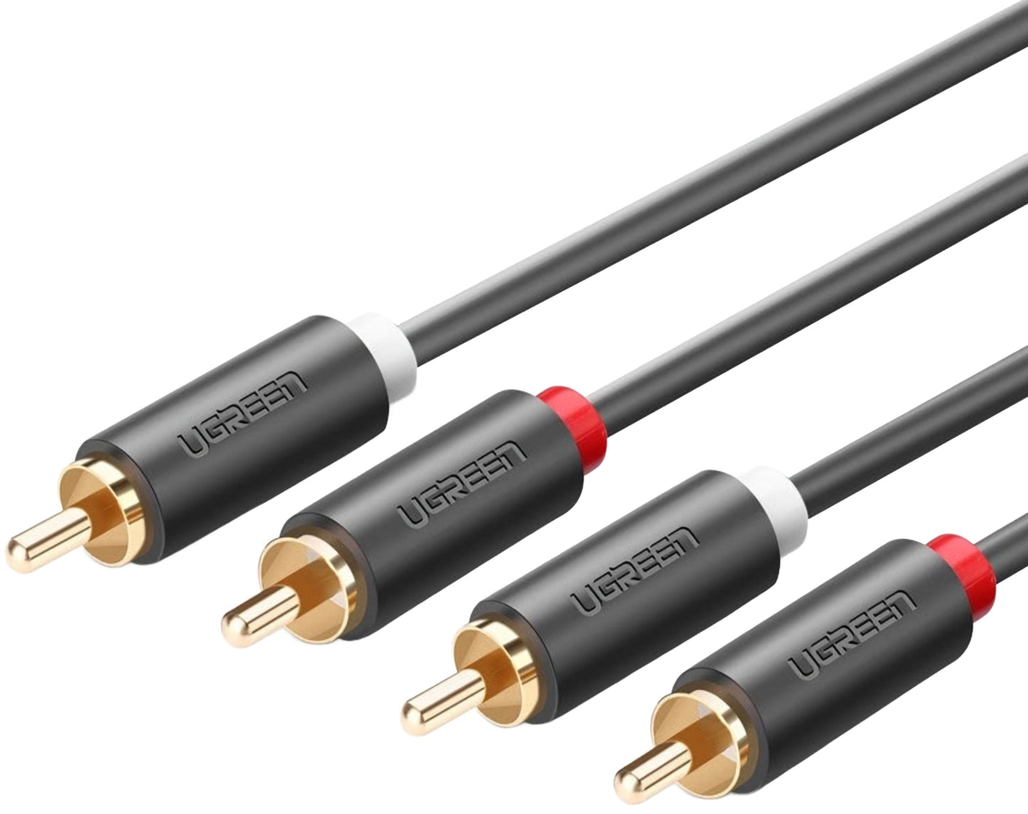 Câble Audio UGREEN AV104, 2 x RCA - 2 x RCA, 5m, Noir