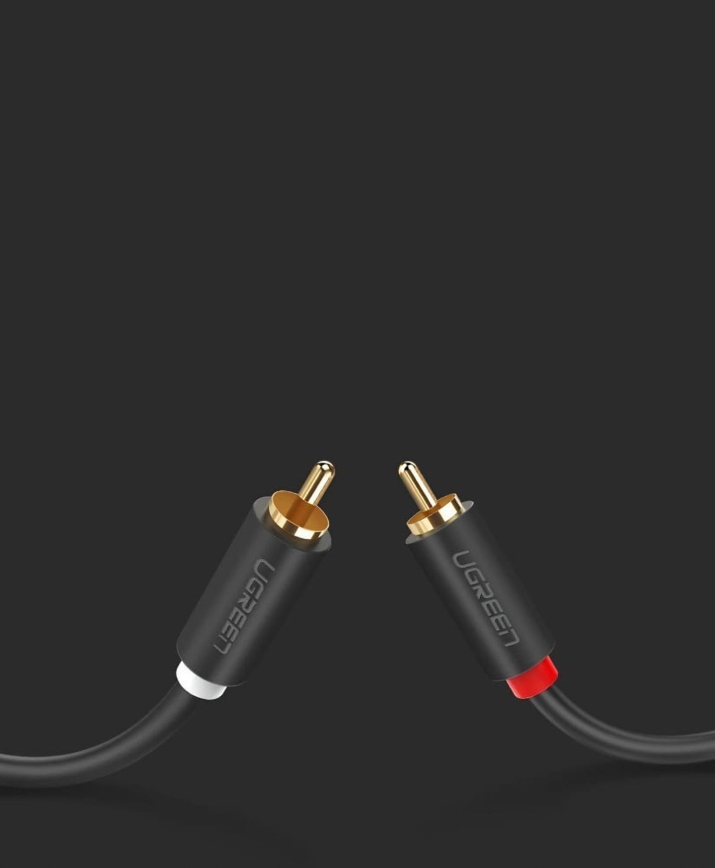Câble Audio UGREEN AV104, 2 x RCA - 2 x RCA, 5m, Noir
