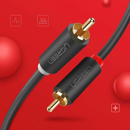 Câble Audio UGREEN AV104, 2 x RCA - 2 x RCA, 5m, Noir