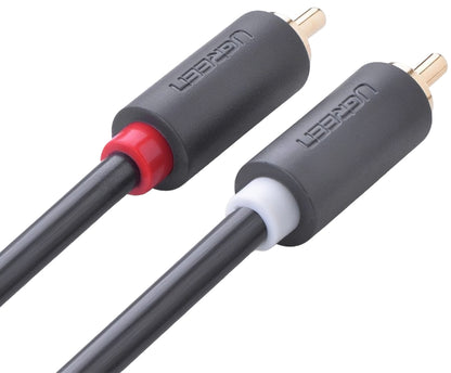 Câble Audio UGREEN AV104, 2 x RCA - 2 x RCA, 5m, Noir