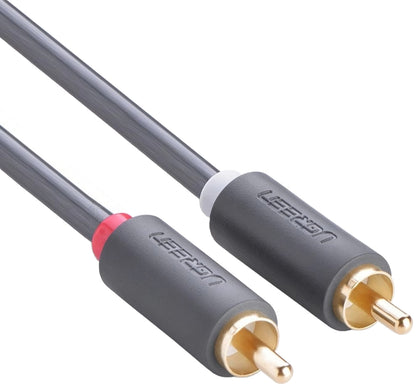Câble Audio UGREEN AV104, 2 x RCA - 2 x RCA, 5m, Noir