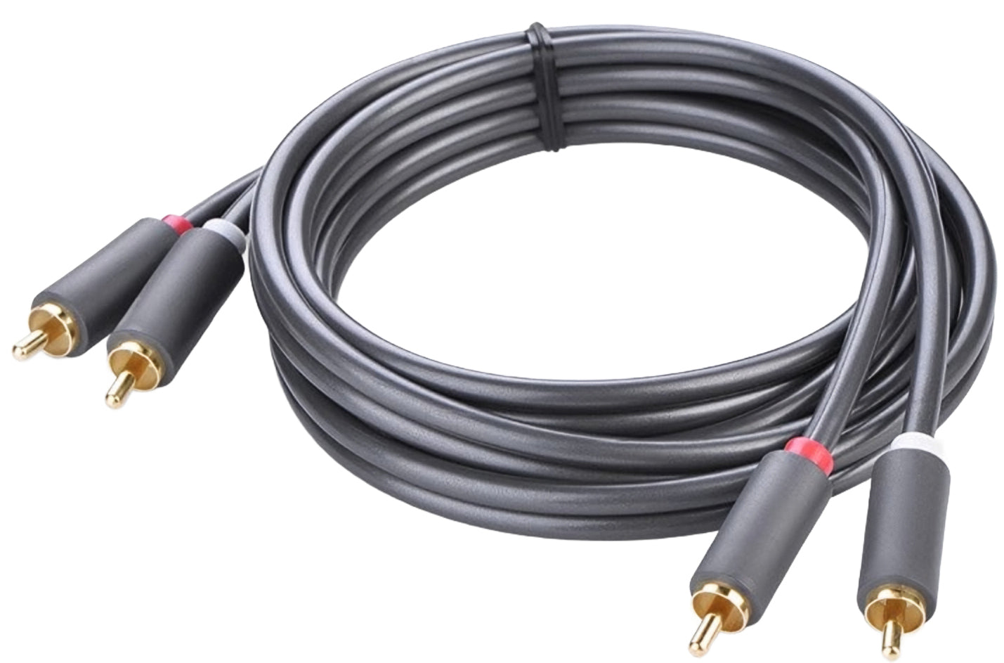 Câble Audio UGREEN AV104, 2 x RCA - 2 x RCA, 5m, Noir