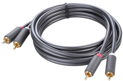 Câble Audio UGREEN AV104, 2 x RCA - 2 x RCA, 5m, Noir