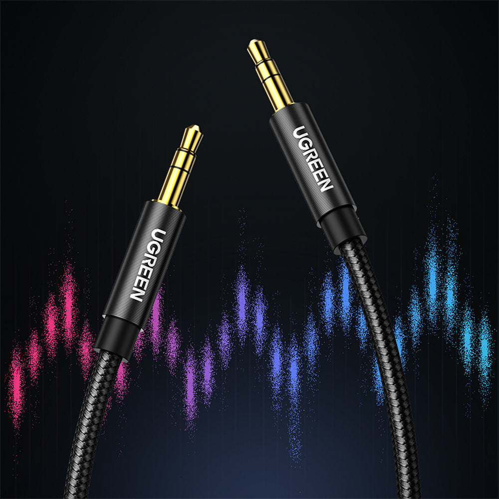 Audio Kabel 3.5mm - 3.5mm UGREEN AV112, 1m, Schwarz