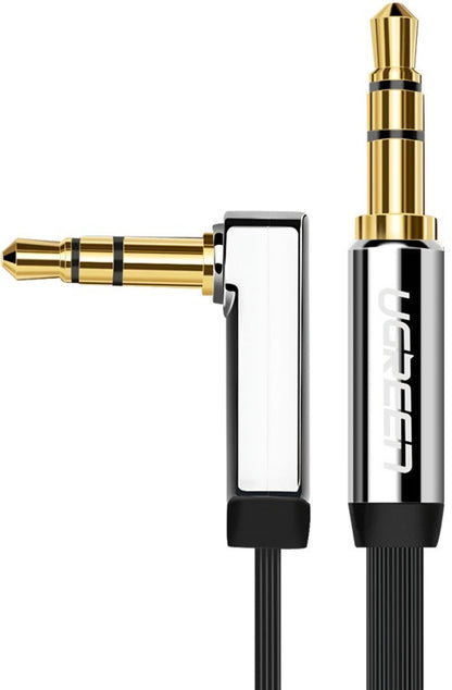 Audio Kabel 3.5mm - 3.5mm UGREEN AV119 Angled, 1.5m, Schwarz