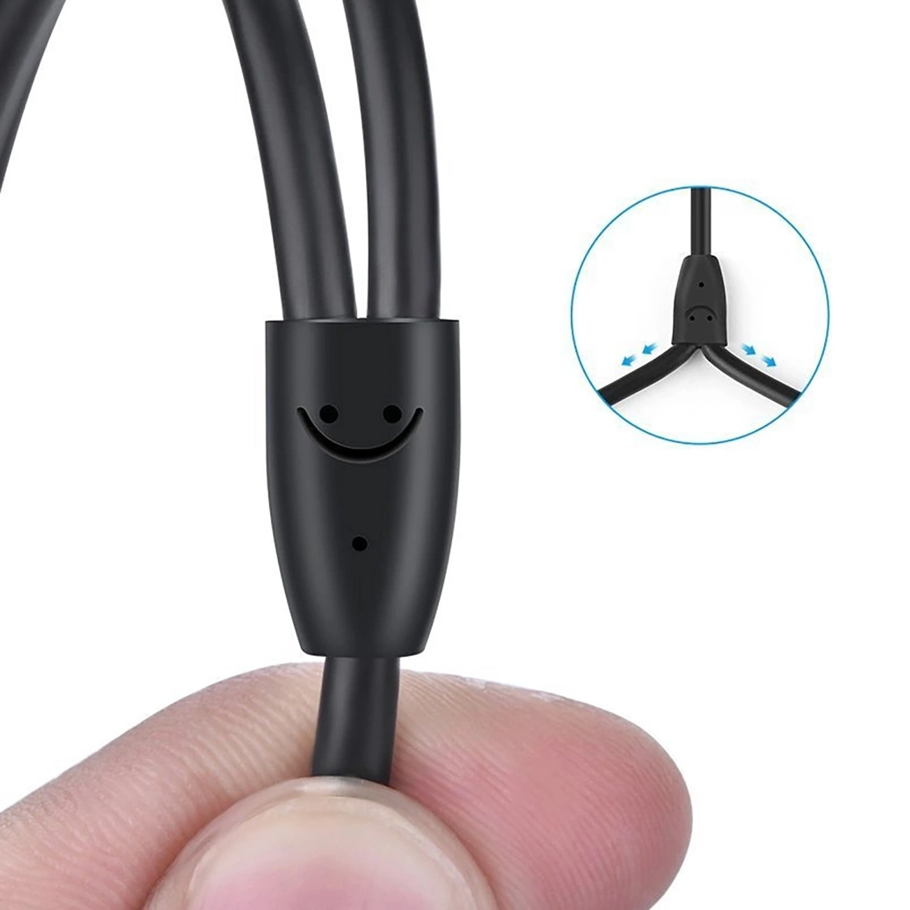 Câble Audio 3.5mm - 2 x RCA UGREEN AV116, 1m, Noir