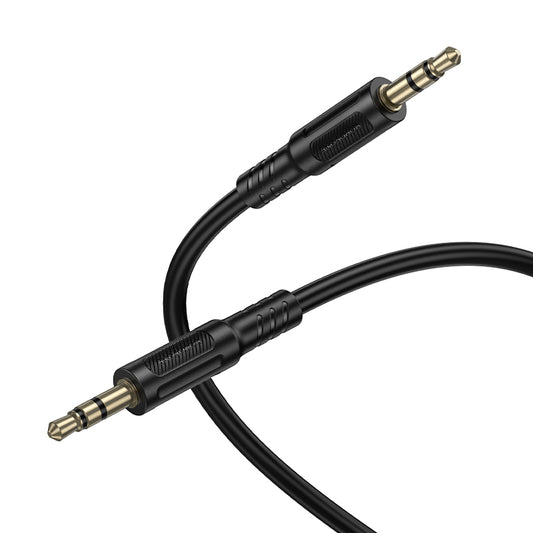 Audio-Kabel 3.5mm - 3.5mm Borofone BL25 Nice, 1m, Schwarz