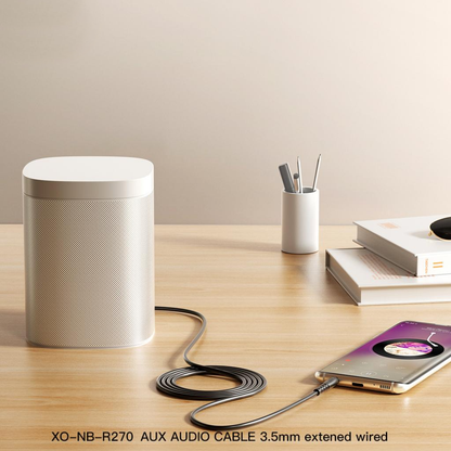 Câble Audio 3.5mm - 3.5mm XO Design NB-R270, 1m, Noir