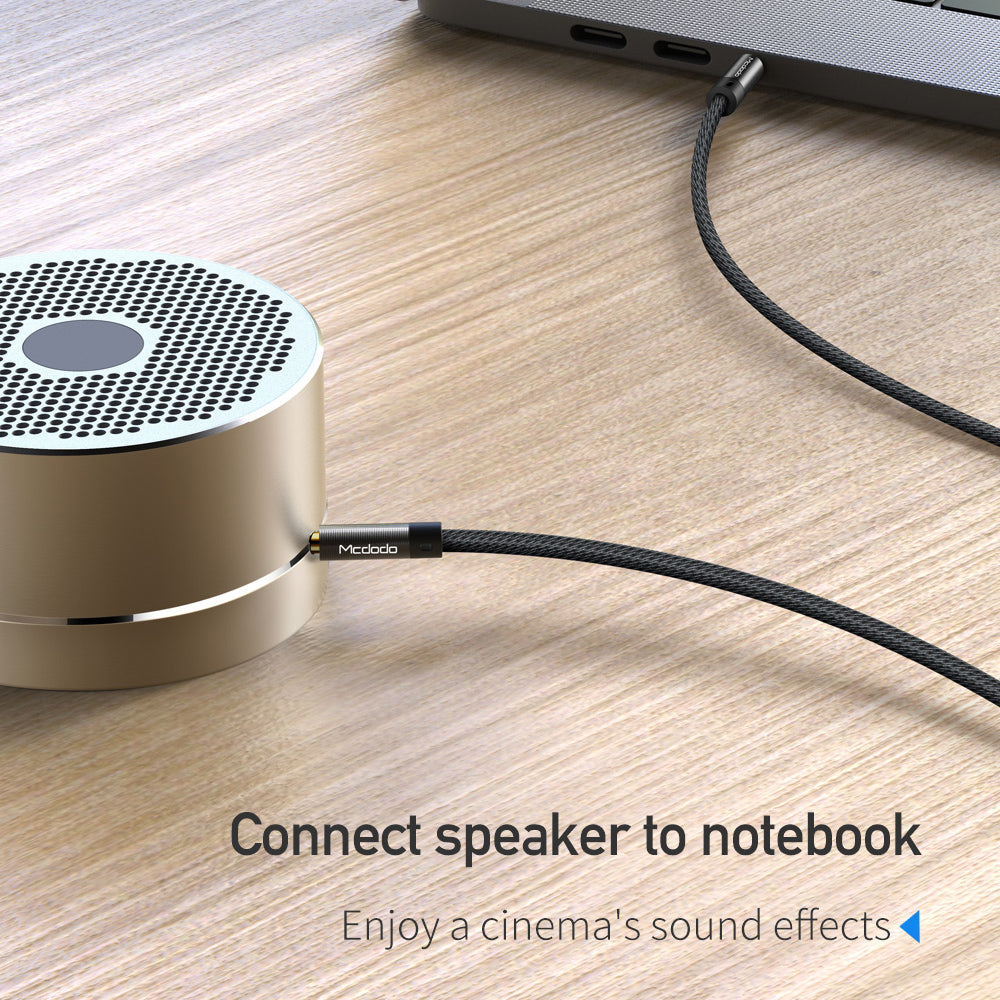 Audio-Kabel 3.5mm - 3.5mm McDodo CA-6640, 1.2m, Schwarz