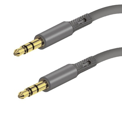 Câble Audio 3.5mm - 3.5mm Techsuit AC3 SoundFlex, 1m, Gris