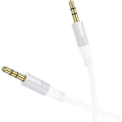 Audio-Kabel 3.5mm - 3.5mm Borofone BL19 Creator, 1m, Weiß