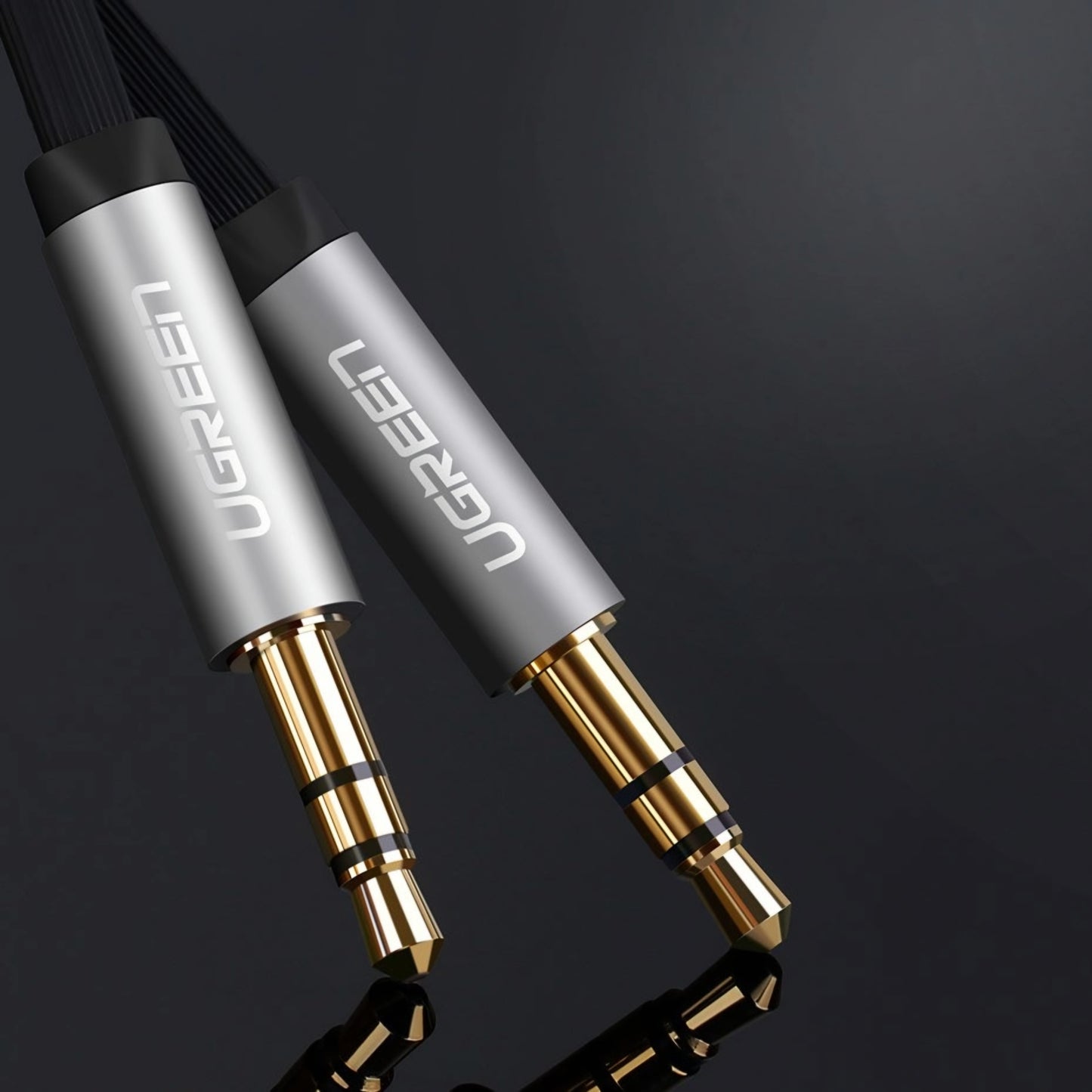 Audio Kabel 3.5mm - 3.5mm UGREEN AV119 Angled, 1.5m, Schwarz
