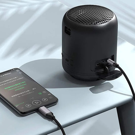 Câble Audio Lightning - 3.5mm Techsuit AC10 SoundShell, 1.5m, Gris