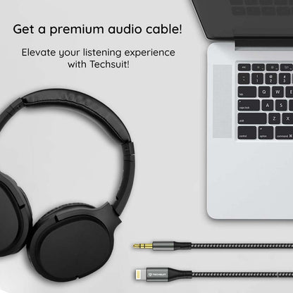 Câble Audio Lightning - 3.5mm Techsuit AC17 NexaSound, 1m, Gris