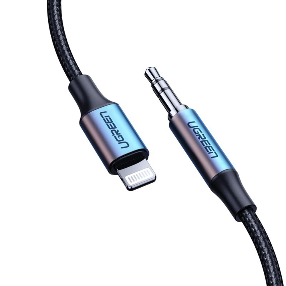 Câble Audio Lightning - 3.5mm UGREEN US315 (70509), 1m, Noir