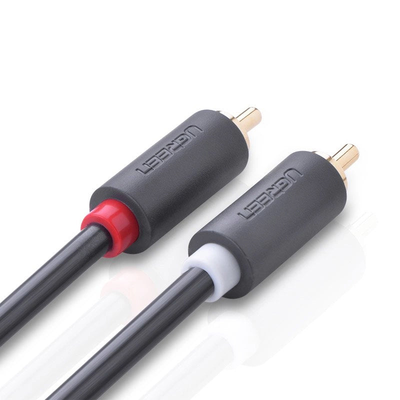 UGREEN AV104 Audio Cable, 2 x RCA - 2 x RCA, 2m, Black