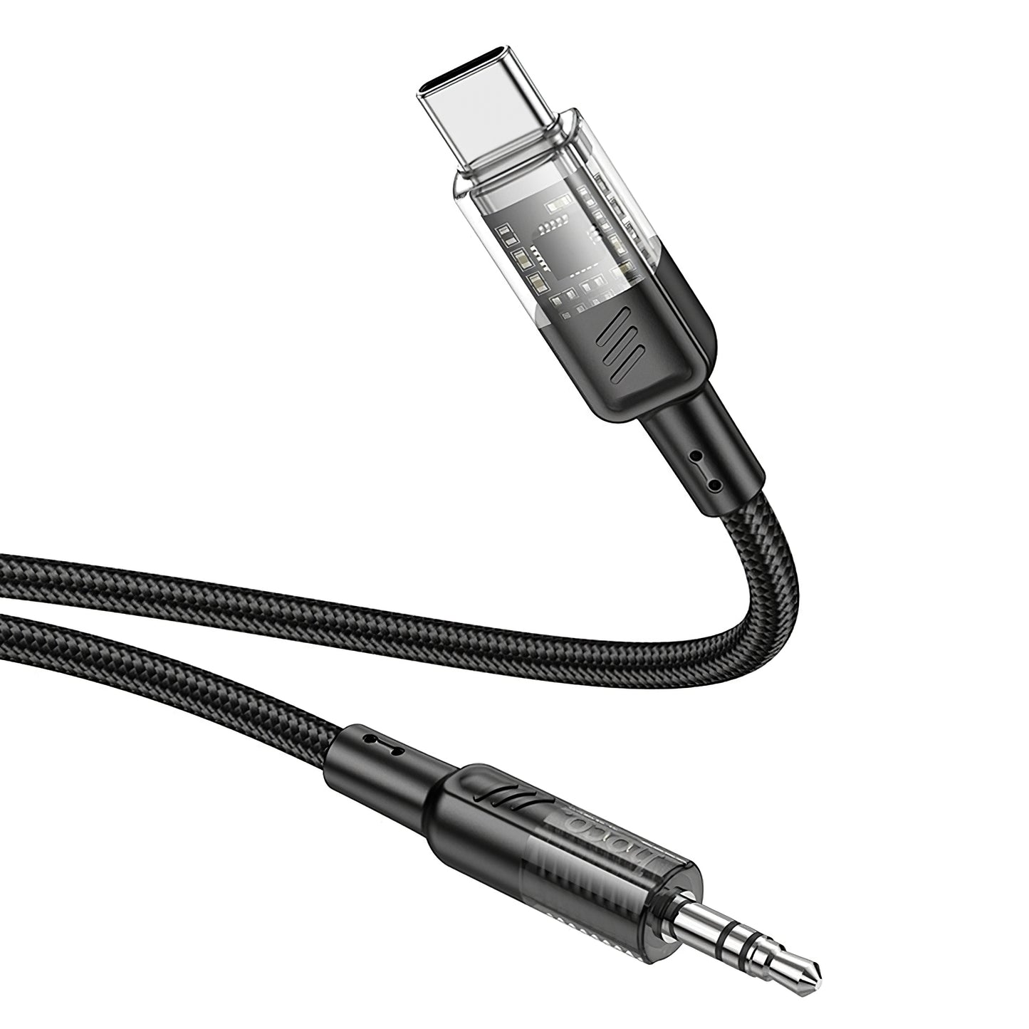 Audio-Kabel USB-C - 3,5mm HOCO UPA27, 1,2m, Schwarz