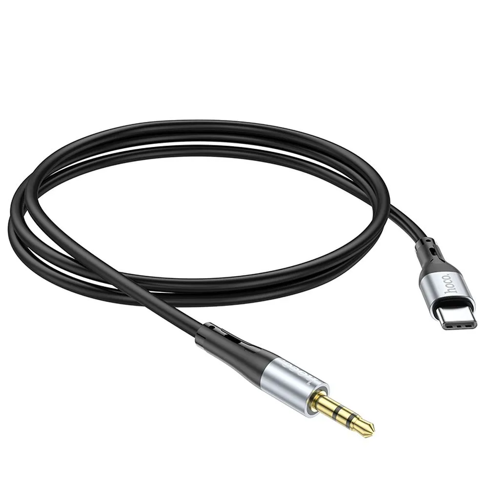 Audio-Kabel USB-C - 3,5mm HOCO UPA22, 1m, Schwarz