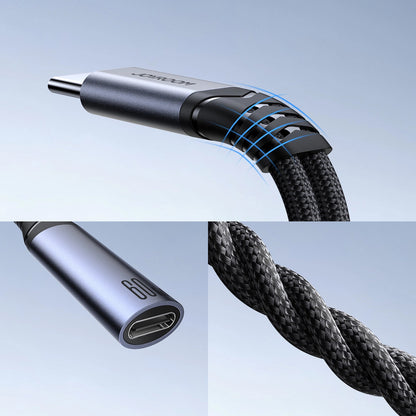 Audio-Kabel USB-C - 3,5 mm / USB-C Joyroom SY-C02, 0,14 m, Schwarz