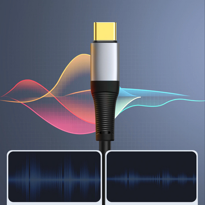 USB-C-auf-3,5-mm-Audioadapter Orico AXC-02, Schwarz