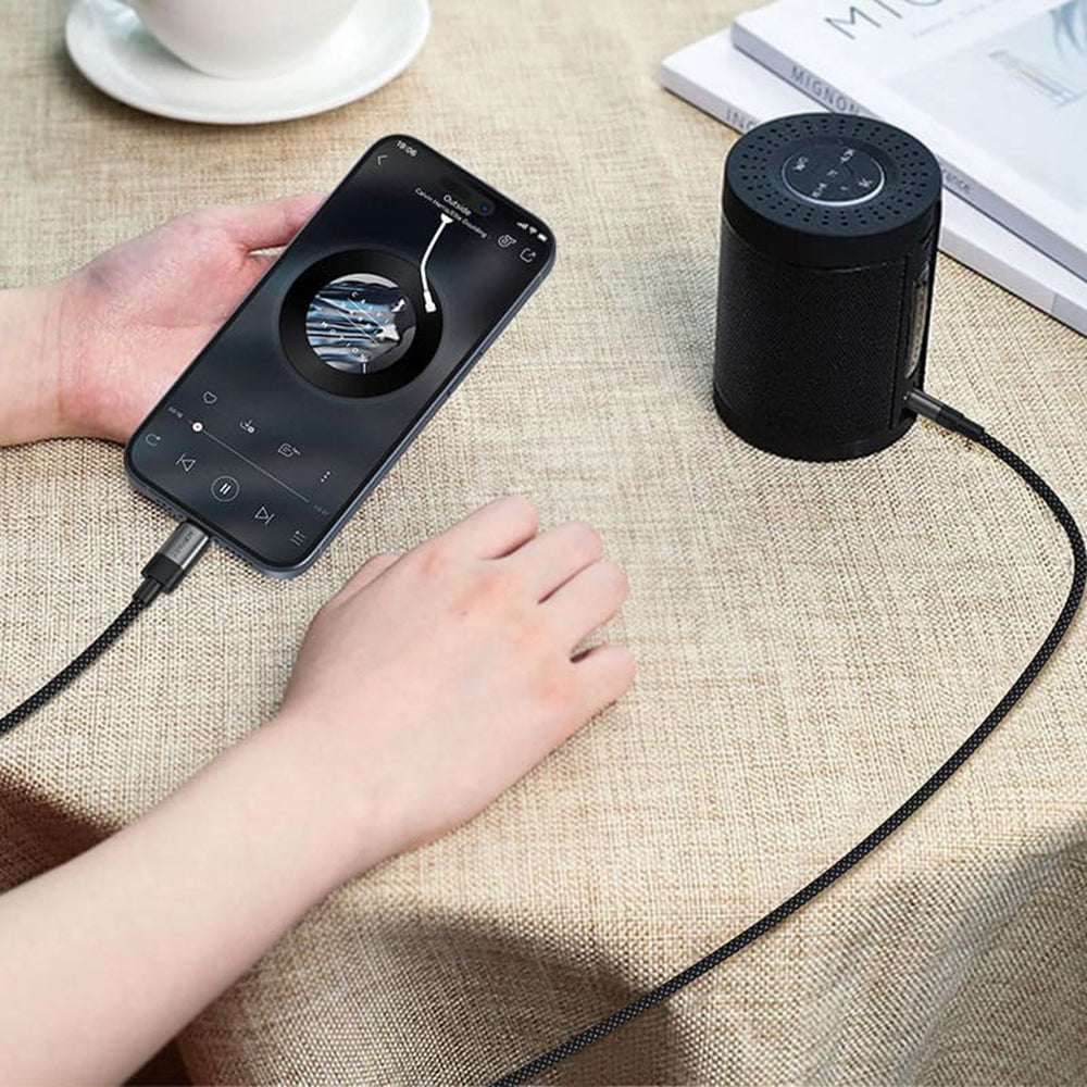 Câble Audio USB-C - 3.5mm Acefast J11, 1m, Noir
