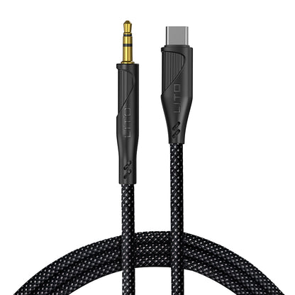 Audio-Kabel USB-C - 3,5mm Lito LA02, 1m, Schwarz