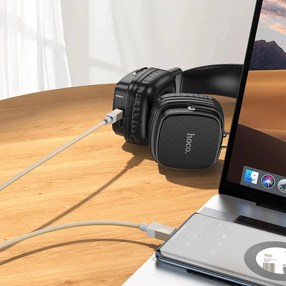 Audio-Kabel USB-C - 3,5mm HOCO UPA32B, 1m, Schwarz